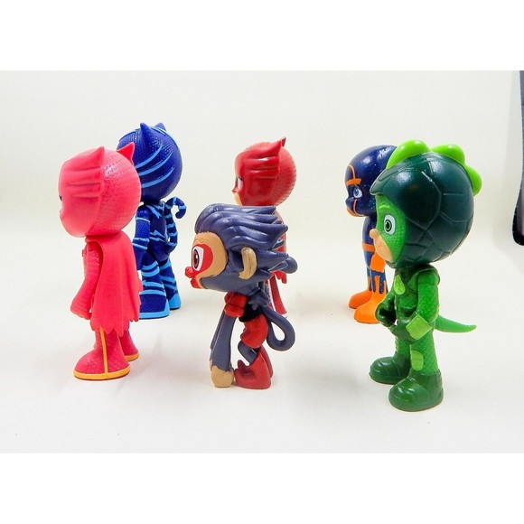 PJ Masks Figures Toys Various Characters Lot of 6 Catboy Gekko Owlette Munki-Gu - Picture 5 of 8